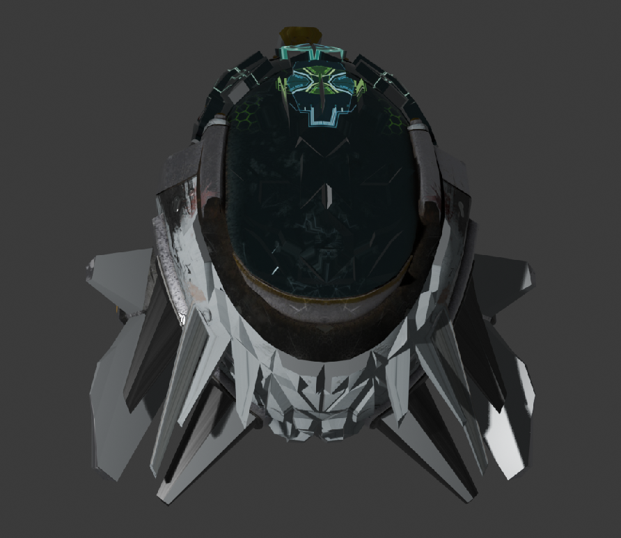 Sci-Fi Kask Üstten